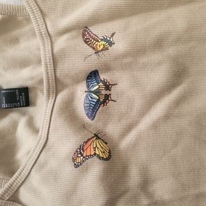 Beige crop top size Small